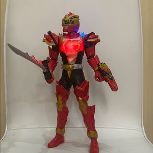 Power Rangers Dino Fury Spiral Strike Red Ranger 12-inch action figure